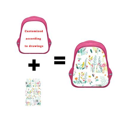 China Waterproof New Pink 16 Inch Women Backpack With Reflective Strip School Bag For Kids Girls Book Bags Lady Casual Backpack School Rucksack for sale