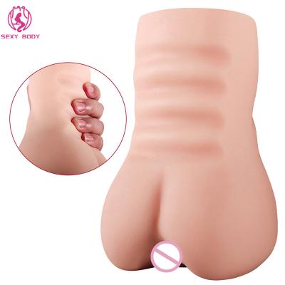 China Real Feel Sex Body Maker Supply Custom Pocket Sexy Cat 2 in 1 Realistic Male Masturbator Sex Toys for sale