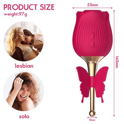 China Sucking Nipple Rose Flower G-spot Clit Stimulator Vagina Cat Massager Vibrator Clitoral Sucking Toys For Women for sale