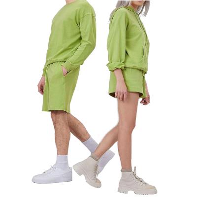 China Wholesale QUICK DRY cotton shirt and shorts set of men's clothing solid color men's shorts set unisex sports tracksuit for sale