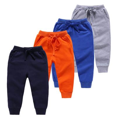 China 2021 Wholesale QUICK DRY Urban Boy's Wholesale Drawstring Children's Clothing 100% Cotton Fabric Children's Long Jogger Pants for sale