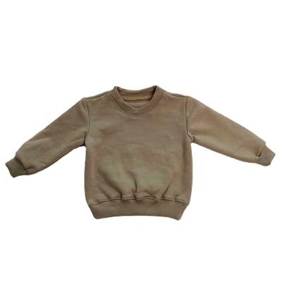 China 2021 Winter Clothing Children's Blank Sweatshirts Quality Pullover Cotton Children's Single Fleece Anti-shrink Fleece Children's Sweatshirts for sale