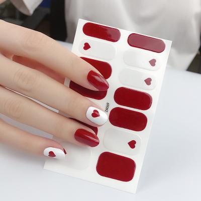 China Wholesale Colored Cartoon Statistical Style Cartoon Waterproof Custom Beautiful Nail Wraps Nail Art Decoration Stickers With Nail Folder for sale