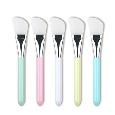 China Factory Directly Sale Silicone Handle Soft Head Plastic Beauty Facial Cleansing Brush for sale