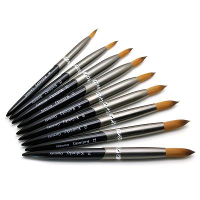 China Nail DIY Tools Custom Nail Art Painting Brush Set Logo Professional Nail Acrylic Kolinsky for sale