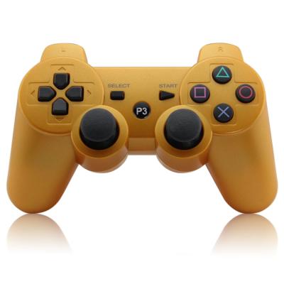 China Gold Color Game Playstation 3 Controller , Ps3 Wireless Joystick Rechgargeable for sale