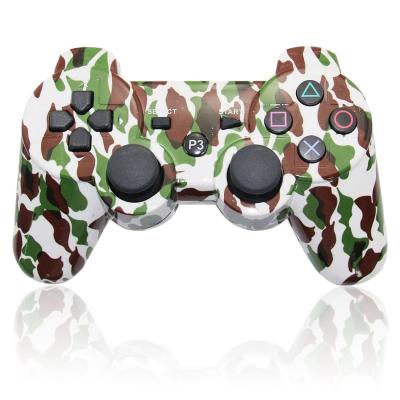 China Dual Vibration Bluetooth Playstation 3 Controller Green Brown Camouflage Color for sale