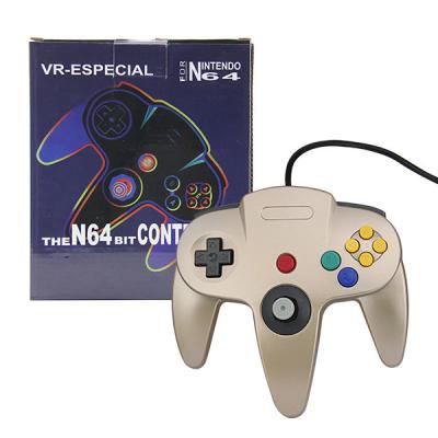 China Light Weight Nintendo 64 Gold Controller , Bluetooth N64 Controller Pressure Sensitive Button for sale