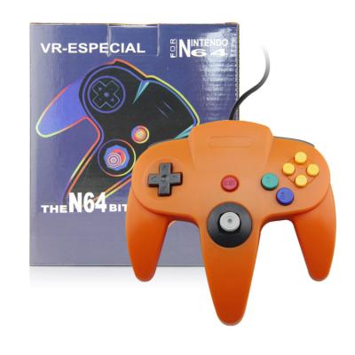 China Durable Orange N64 Controller Joystick , Nintendo 64 Gamepad 10 Function Buttons for sale