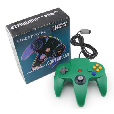 Κίνα Gamepad Joypad η πράσινη Nintendo 64 ευαίσθητη κίνηση cOem ελεγκτών ιδιαίτερα διαθέσιμη προς πώληση