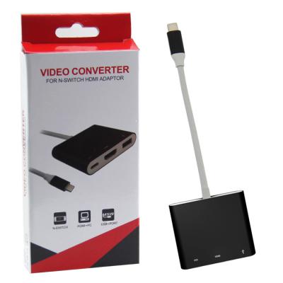 Cina Video convertitore del nuovo prodotto per il tipo-c di USB dell'adattatore della console del commutatore di Nintendo al connettore di HDMI in vendita