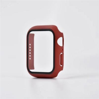 China Full Anti-fall Glue Smart Watch Case 3D Glass Screen Protector For Apple Watch Series 1 2 3 4 5 6 SE Cases For iwatch 38 40 42 44mm Cover for sale