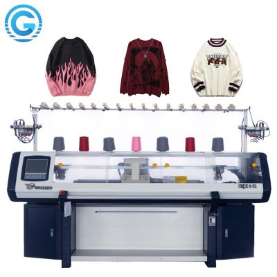 China Dubbele Geautomatiseerde de Sweater Breiende Machine van de Systeem Breiende Machine Max.1.2m Te koop