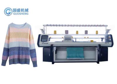 China Automatische de Sweater Vlakke Breiende Machine 72inch van het Guosheng Drievoudige Systeem Te koop