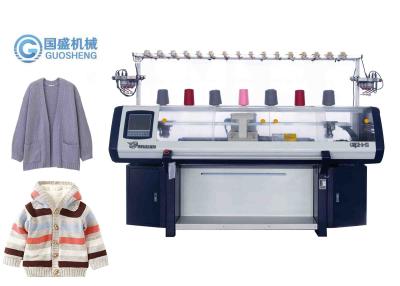 China Van de katoenen de Automatische Multimaat 3-5-7G Sweater Vlakke Breiende Machine Te koop