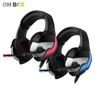 China Hot Sale Earphone Headset Microphone Stereo Noise Canceling Headset Gamer Led Lightweight PC Gaming Headset for sale