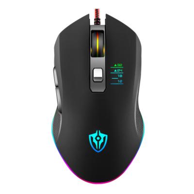 China Lightweight Wired Game Mouse RGB USB Gaming Mouse Gamer 3200 dpi Backlit Gaming Mouse for sale