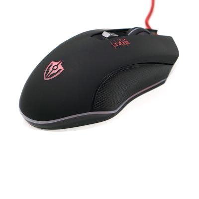 China Gaming Mouse Metal Roll 6 Buttons LED Optical Mouse 6400 DPI RGB Optical Fair PC Game for sale