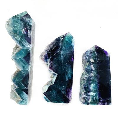 China Wholesale Price Europe Wholesale Price Rainbow Crystal Raw Fluorite Rough Stone Quartz Stone Lathe for sale