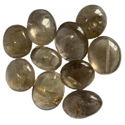 China Europe wholesale price decoration gift high quality natural smokey quartz crystal palms for sale