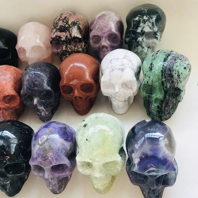 China Europe Factory Production Variety Natural Stone Quartz Gemstone Crystal Skulls Various for sale