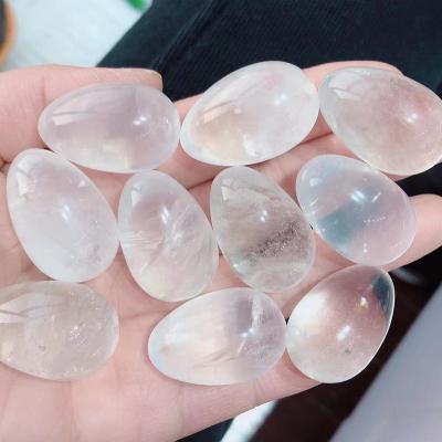 China Europe 3mm Crystal Therapy Gemstone Mixed Small Size Eggs Tiny Crystal Egg Tumbled Clear Quartz Egg for sale