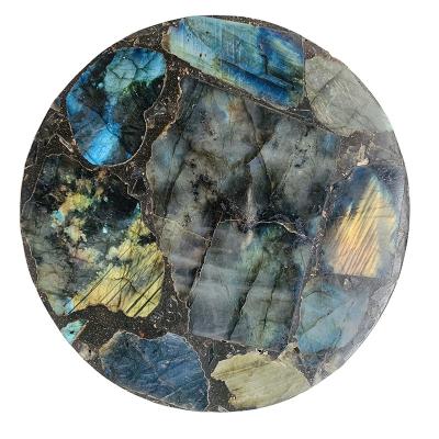 China Europe wholesale price decoration natural crystal labradorite cup home coaster for sale