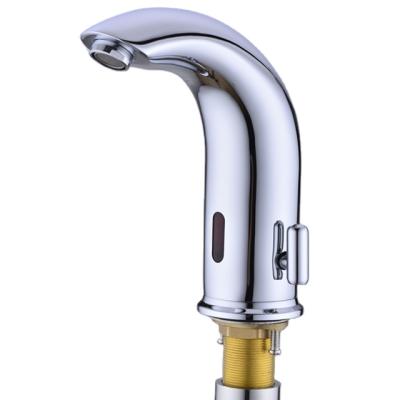 China Metered Faucets Hands Free Sensor Automatic Mixer Tap Bathroom Basin Faucet Sink Faucet for sale