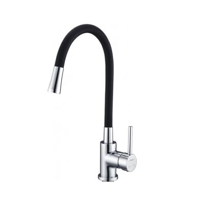 China Sense Faucets Black Kitchen Faucet With Pull Down Sprayer Kitchen Sink Faucet High Arc Single Handle for sale