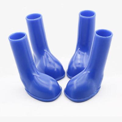 China 2020 Viable New Waterproof Silicone Dog Boots Elastic Non-slip Dog Rain Shoes for sale