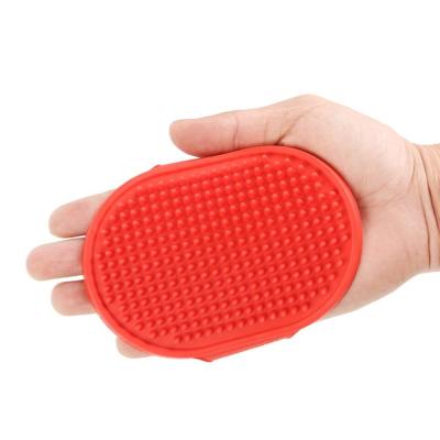 China Viable Pet Supplies Rubber Adjustable Pet Palm Bath Comb, Massage Bath Glove For Dog Cat for sale