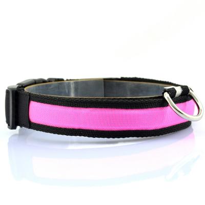 China High Quality USB Rechargeable Pet Collar Lights LED Outdoor Luminous Dog Collars for sale