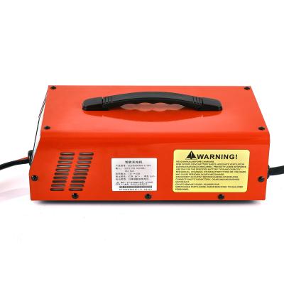 China Large industrial red 12V/24V 100A lead acid iron shell high power charger/lithium battery charger for sale