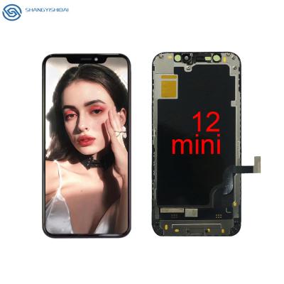 China Wholesale High Hardness OLED Cell Phone Touch Screen Glass Black Replacement For iphone 12 mini For Iphone 12 mini for sale