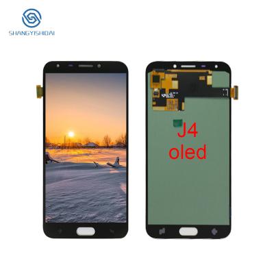 China factory price of Samsung J4 lcd display, mobile phone repair for samsung mobile phone lcds screen replacement for samsung j4 for sale