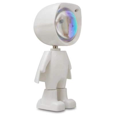 China Sunset Lamp Led Astronaut Robot Contemporary Night Light USB Rechargeable Projection Lamp Children's Sunset Gifts for sale