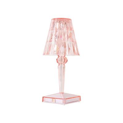 China Easy Pink Creative Ambient Lamp Table Lamp 3 Color Night Light Rechargeable Bedroom Lamp for sale