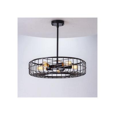 China 2022 Modern Popularity New Lighting Fixture Iron Round Decorative Chandelier for sale