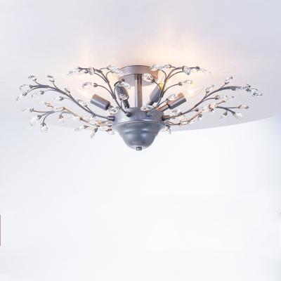 China Modern luxury living room light hotel villa led lamp ceiling mounted lighting pendant lights Crystal Chandelier for sale