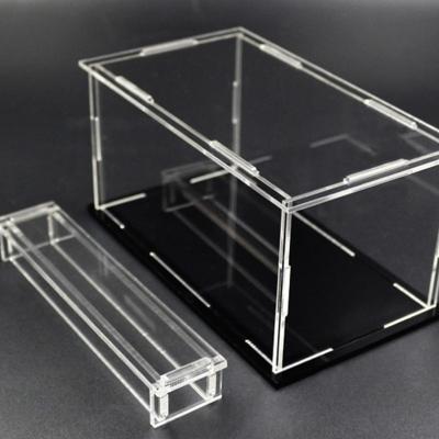 China Eco-friendly Factory OEM Customized PMMA Clear Acrylic Plastic Performance Presentation Boxes For Advertising Racks for sale