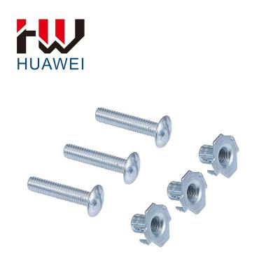 China Modern High Quality Steel Trapezia Nut Threaded Slide Square Nut Restoration Hardware Furniture For Aluminum Profile for sale