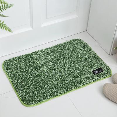 China Chinese factory wholesale anti-skid 40 100% nylon by 60 cm front entrance fluffy non-slip shaggy cover for sale