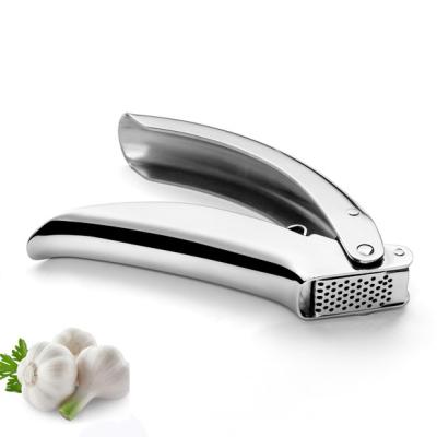 China Sustainable 18/8 Premium Manual Stainless Steel Garlic Press Ginger Crusher for sale