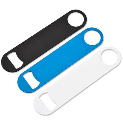 China Stainless Steel Viable Promotional Flat Bottle Opener for sale