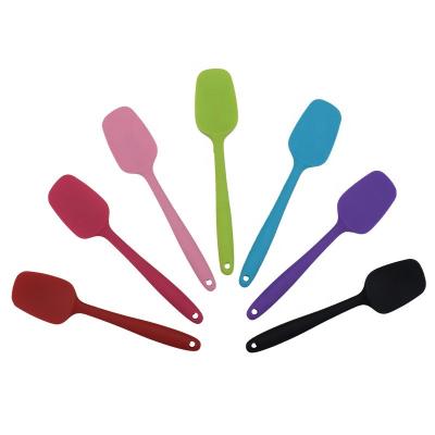 China Multi Viable Kitchen Silicone Pastry Cream Butter Scraper Colorful Baking Spatula BPA Free for sale