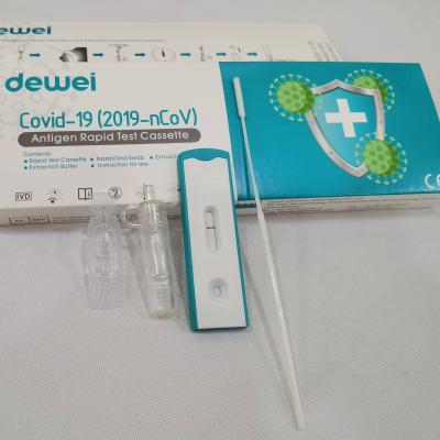 China POCT Covid 2019-NCoV Antigen Swab Lateral Flow Test Kit Antigen Rapid Test Kit For Home for sale