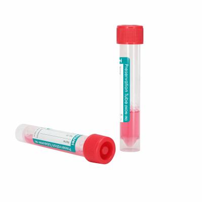 China PP PE 10ml MTM VTM Flocked Swab RNA Preservation Collection Tube for sale