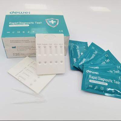 China CE TORCH Panel Rapid Test Cassette IgM IgG Combo Toxo Rubella CMV HSV 1/2 Test Kit for sale