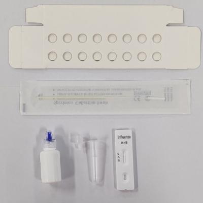 China Influenza A+B Antigen Nasal Swab Rapid Test Lateral Flow Test Cassette for sale