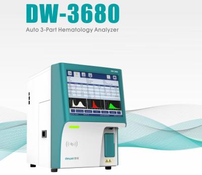 China 3 deel 3 Klinische de Hematologie Autoanalysator van Diff, Auto van de de Drugtest van CBC Multiuitrusting dw-3680 Te koop